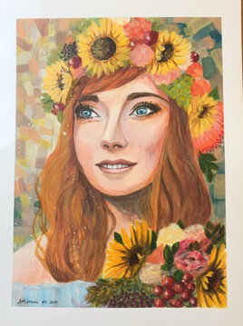 La femme aux tournesols
