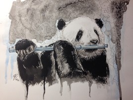 panda flutiste