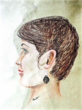 Portrait Femme profil Mary-Eleonore / Portrait of a woman, Mary-Eleonore