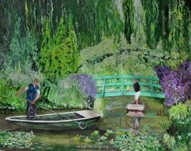 Le jardin de Monet les barques
