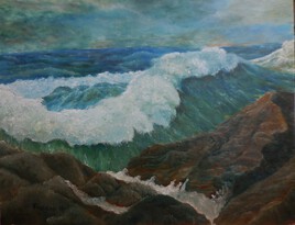 Vagues sur les rochers