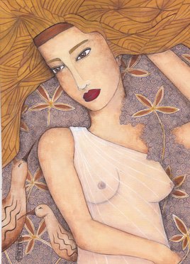 Femme aux oiseaux