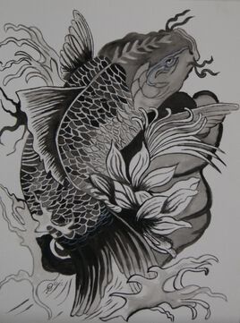 carpe koï tatouage