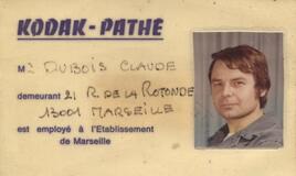 CLAUDE DUBOIS CHEZ KODAK PATHE