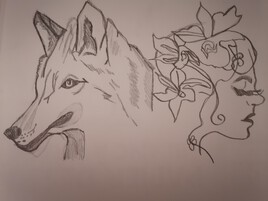 La femme et le loup