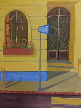 The room facing the park