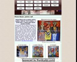 Michel Blouin, peintre na&icirc;f.