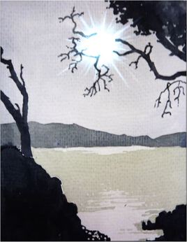 clair de lune sur le Golfe du Valinco