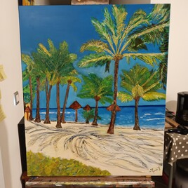 Paysage en bord de mer