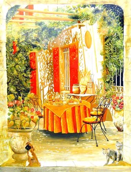 d&eacute;jeuner sous la treille