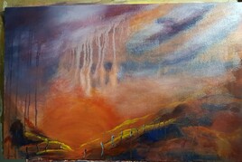 Point  de  vue  sur coucher  de  soleil.