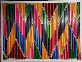 sériei crayons de couleurs , équalizeur multicolore