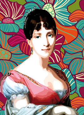 Portrait de Josephine de Beauharnais Pop art