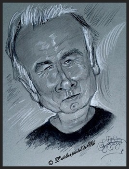 Caricature à main levée de Franck Dubosc