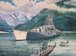 Le Tirpitz en Norvège.