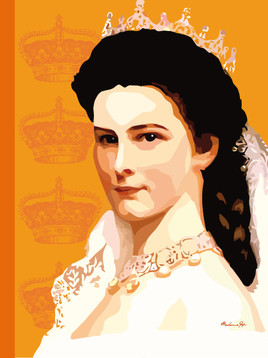 Portrait de Sisi Pop art