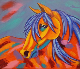 le cheval coloré