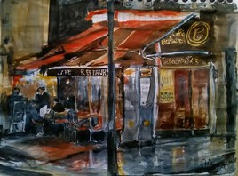 Caf&eacute; restaurant le conservatoire.    Paris 19 e  Jaur&egrave;s.