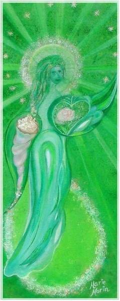 ARCHANGE RAPHAËL (acrylique sur toile 20 x 50 cm)