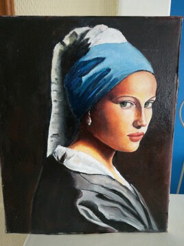 Femme au turbanhuile sur toile