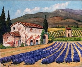 mas de Provence avec vignes et lavande