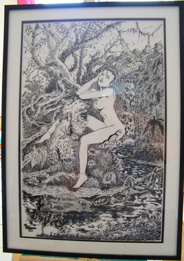 la fille et la robostatue