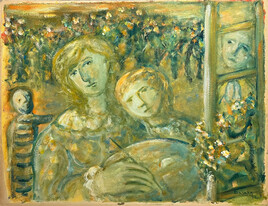 "Au chevalet" avec Sylvie par Henriette Barety