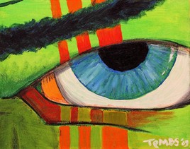 Oeil vert