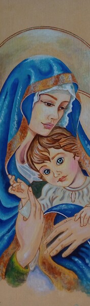 La Vierge et l'enfant J&eacute;sus