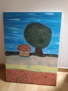 Cabane en bois dans la for&ecirc;t