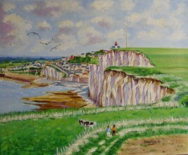 AUL-ONIVAL BAIE DE SOMME huile toile 61x46