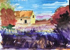 Maset dans les lavandes