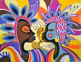 Ma belle,le bapt&ecirc;me,couple heureux