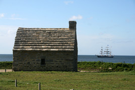 le belem au large en bretagne