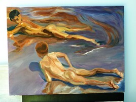 Garçons sur la plage