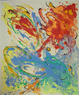 Peinture abstraite contemporaine Couleurs WOJEWODA n°20 - 100x120cm