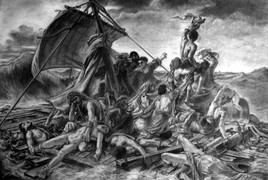 Le radeau de la m&eacute;duse de Th&eacute;odore Gericault