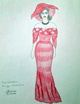 ESMERALDA, ROUGE PRECIEUX