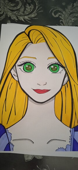 dessin de raiponce original