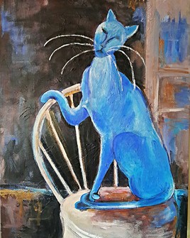 Le chat bleu