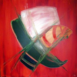 Tableau abstrait intitul&eacute; "Dendroctone" - Artiste peintre - Mathieu Fort