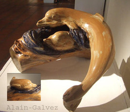 sculpture dauphin (Sirène de la Mer)