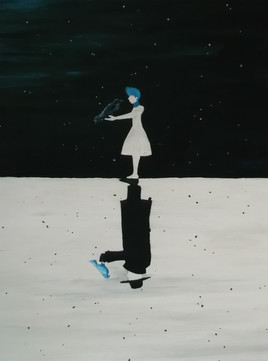 La Jeune fille et le Corbeau