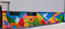 Fresque &eacute;cole primaire