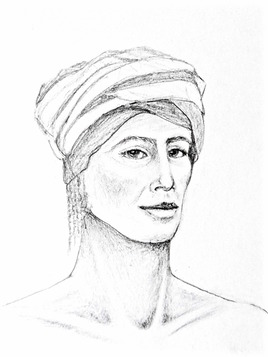 Portrait Homme souriant Horatio / Drawing : Portrait of a smiling man Horatio