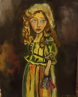 La petite fille triste