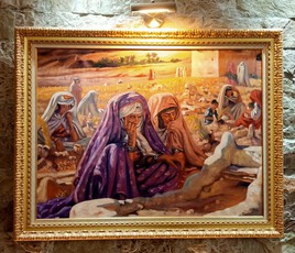 Femmes arabes au cimetière