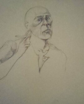 Autoportrait &agrave; la clope