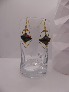 boucles d'oreilles en oriami