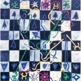 Berstein Fischer Partie d'&eacute;checs peinte